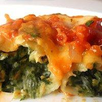 Vegetarische Spinat-Canelloni