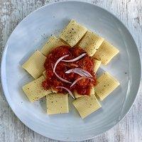Paccheri alle tre cipolle