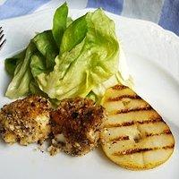 Schafkäse in Haselnusspanade