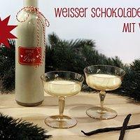 Weißer Schokoladenlikör mit Vanille