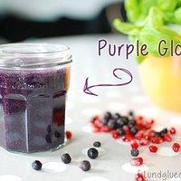 {green smoothie} purple glow