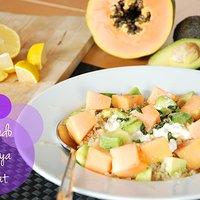 Avocado-papaya salat / avocado-papaya salad