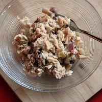 Gesunder coleslaw mit datteln und noch zwei salate
