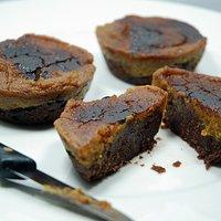 Kürbiskuchen-Brownie-Cupcakes
