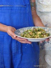 Rückwärtiges Couscous-Potpourri