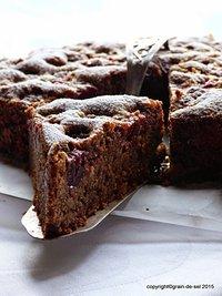 Schokolade, nuss, kirschen - dunkler kirschkuchen