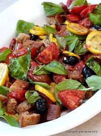 Salat aus confierten Tomaten