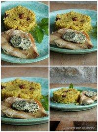 Curryreis mit filet de dorade sebaste