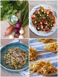 Nebenher antiseptisch: Tagliatelle con cipelle