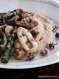 Das haben wir gut gemacht - calamares mit bohnenpürée und artischocken