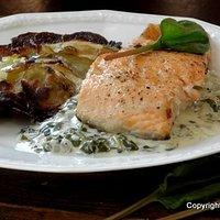 Un classique - saumon et oseille: lachs mit sauerampfer