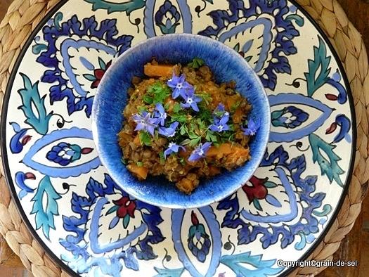 Tajine mit Kichererbsen und Kürbis