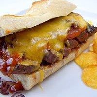 Steak and cheese sandwich im danii-style