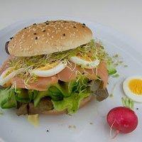 Frühstücksideen - Lachssandwich