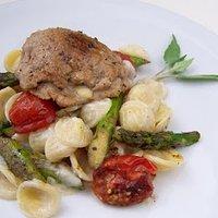 Gefülltes Kalbsschnitzel mit Orecchiette