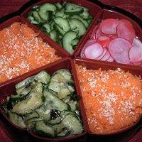 Kyûri no sunomono (Gurken-Wakame-Salat)