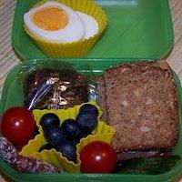 Bento nr. 126 schinken auf vollkorn.