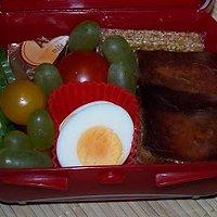Bento nr. 121 bündner fleisch auf dinkelbrot.