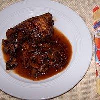 Coq au vin (Rotweinhähnchen)