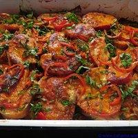 Feuriger brotauflauf mit tomaten und chorizo – reloaded