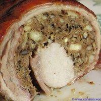 Gefüllter Spanferkelrollbraten