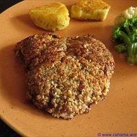 Reh-Schnitzel in Nuss-Panierung