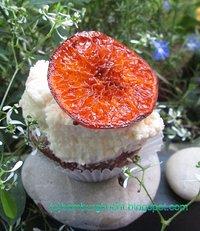 Mandarinen-Cupcakes mit karamellisierten Mandarinenscheiben