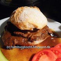 Hamburger original und original hamburger: rundstück warm