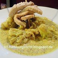 Drei auf einen streich: blumenkohlcurry mit vadouvan
