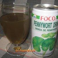 Wassernabel-getränk (foco canned pennywort leaves drink)
