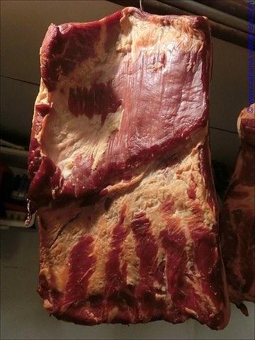 Räuchern von Dörrfleisch