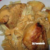 Nachgekocht: betrunkenes huhn aka poulet sauté vallée d'auge