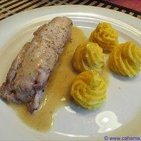 Kaninchenrücken mit Weißer-Balsamico-Sauce