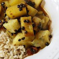 Schnelles winterliches Linsencurry