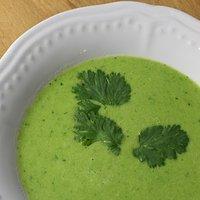 Erbsen-Koriander-Suppe