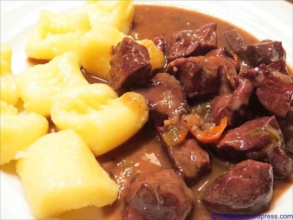 Gulasch vom Schweineherz