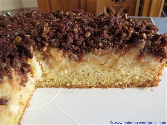 Apfelkuchen mit Schokostreusel
