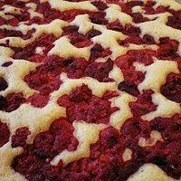 Himbeerblechkuchen