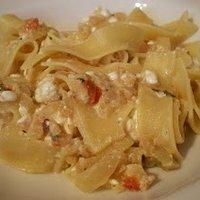 Pasta mit Hüttenkäse