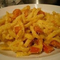 Käsespätzle mit Kürbis