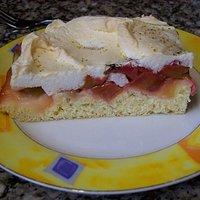 Rhabarberkuchen mit Baiser
