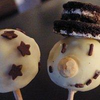 Schneemann & Schneeball ~ Cake Pops