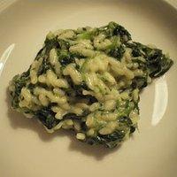 Spinat-Frischkäse-Risotto