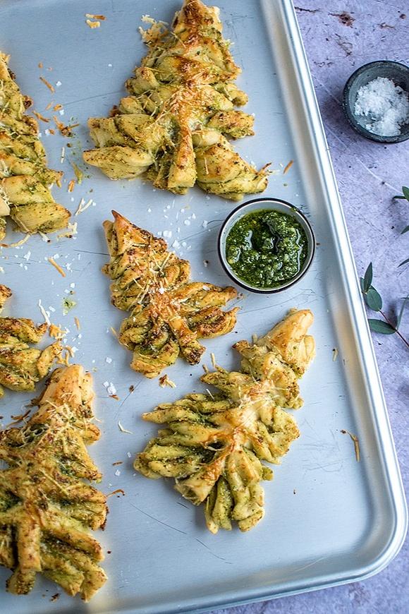 Pesto-Tannenbäumchen