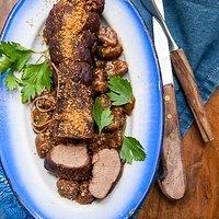 Rezept von jean-françois mallet: filetbraten vom reh mit honigbrot