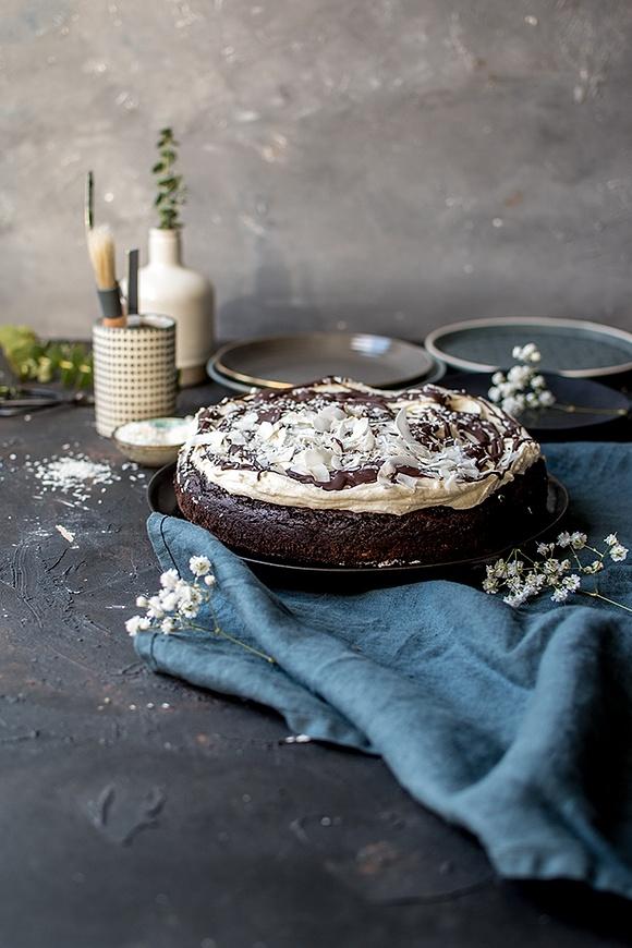 Kokos-Schoko-Kuchen Frühlingshaftes Rezept