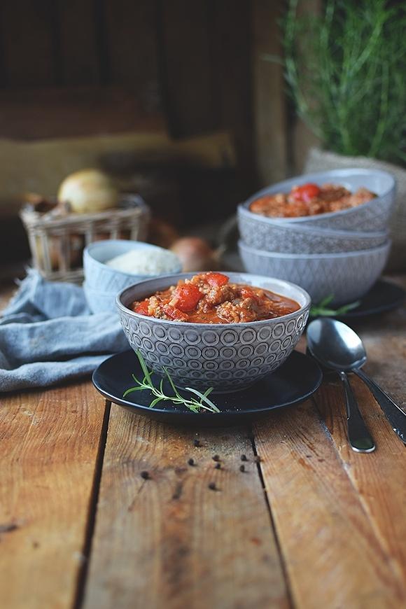 Paprika-Reistopf: Ein Ein-Topf-Gericht