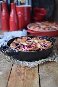 Beeren Schnecken mit Joghurt