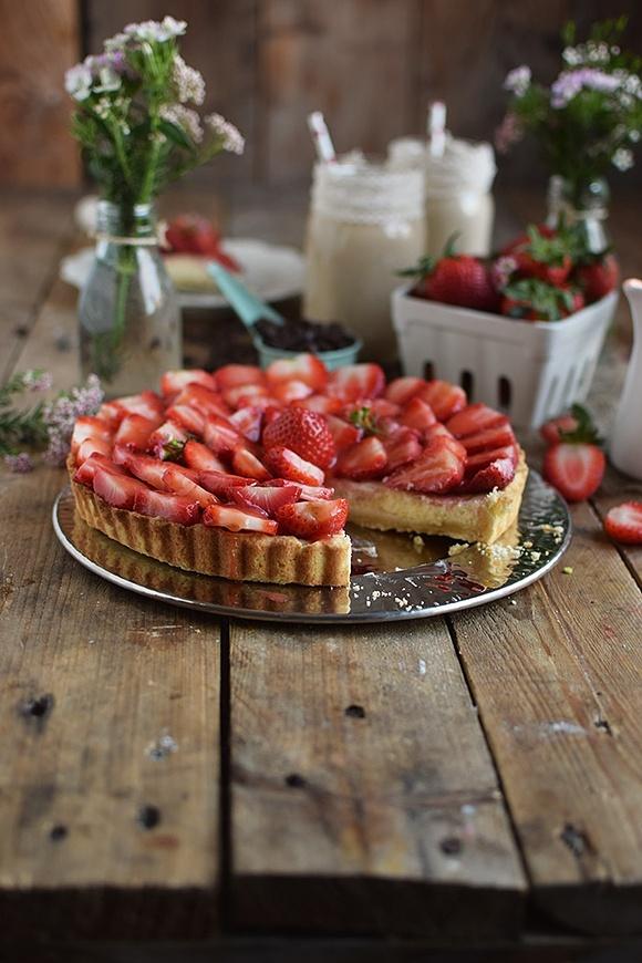 Erdbeer cheesecake torte zum muttertag