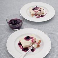 Rezept von jane hornby: cheesecake mit weißer schokolade & blaubeeren